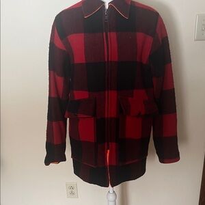 Red and Black Plaid Reversible Women’s Jacket